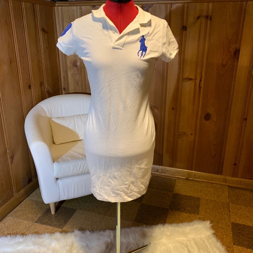 White Ralph Lauren Polo tee dress